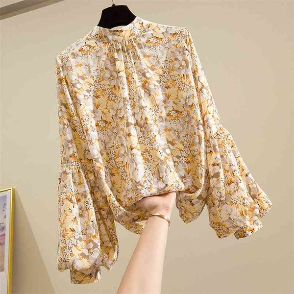 spring summer women's stand-up collar lantern sleeve chiffon shirt korean wild fashion floral blouse women gd448 210506, White
spring summer women's stand-up collar lantern sleeve chiffon shirt korean wild fashion floral blouse women gd448 210506, White