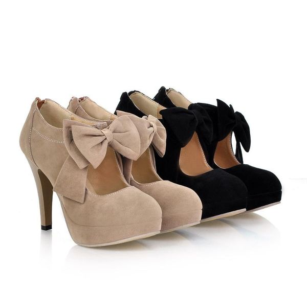 spring and autumn women pumps high heels shoes wedding bowtie thin heel plus size 35-47 dress, Black
spring and autumn women pumps high heels shoes wedding bowtie thin heel plus size 35-47 dress, Black