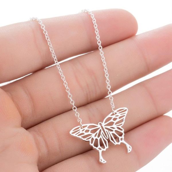 pendant necklaces butterfly necklace for women geometric chain origami statement trendy jewelry gift, Silver
pendant necklaces butterfly necklace for women geometric chain origami statement trendy jewelry gift, Silver