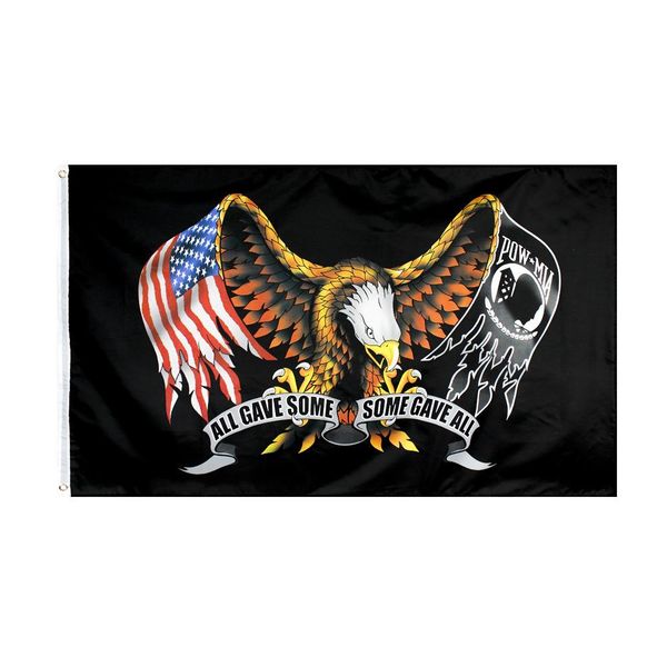 american pow mia eagle flags 3x5 ft all gave some some gave all flag banner 90*150cm polyester with brass grommets indoor home garden wall
american pow mia eagle flags 3x5 ft all gave some some gave all flag banner 90*150cm polyester with brass grommets indoor home garden wall