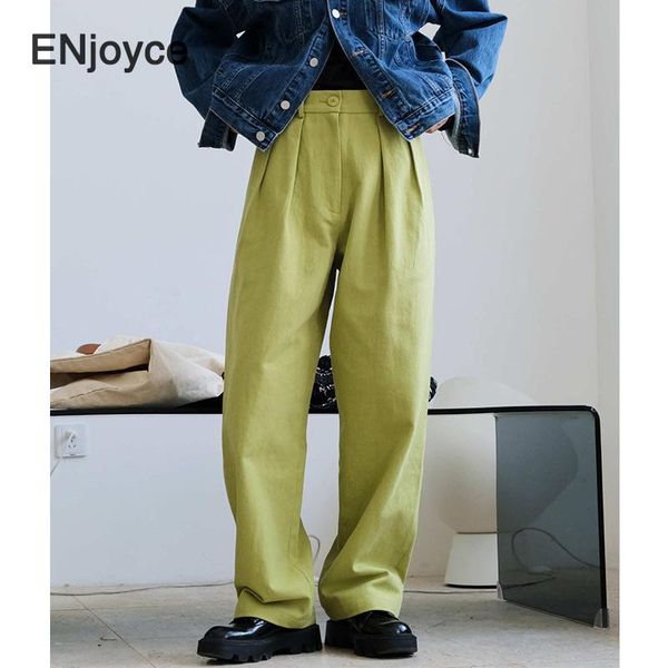 women's pants & capris korean style vintage green straight women fashion high waist wide leg casual trousers office ladies loose cotton, Black;white
women's pants & capris korean style vintage green straight women fashion high waist wide leg casual trousers office ladies loose cotton, Black;white