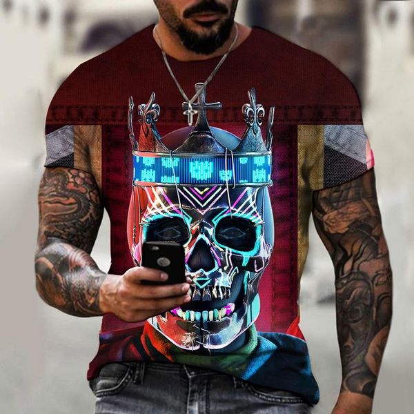 men's t-shirts oversized summer short sleeve crew neck t-shirt for men with 3d skull and crown print fashionable 6xl, White;black
men's t-shirts oversized summer short sleeve crew neck t-shirt for men with 3d skull and crown print fashionable 6xl, White;black