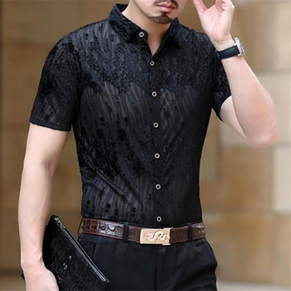 high-end gold velvet soft breathable quality short sleeve shirt summer 2021 fashion luxury hollow men -3xl men's casual shirts, White;black
high-end gold velvet soft breathable quality short sleeve shirt summer 2021 fashion luxury hollow men -3xl men's casual shirts, White;black