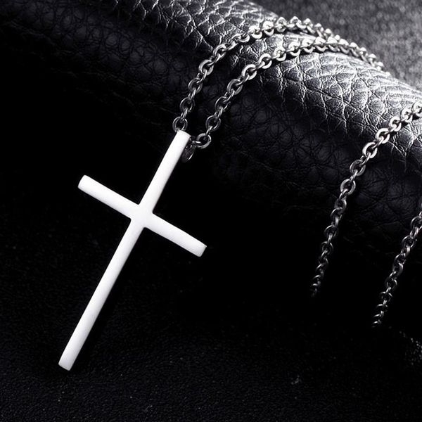 pendant necklaces titanium steel cross necklace for men women minimalist jewelry male female prayer chokers silver color gift
pendant necklaces titanium steel cross necklace for men women minimalist jewelry male female prayer chokers silver color gift