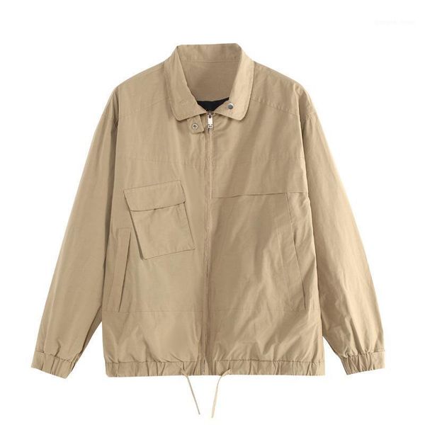 men's jackets autumn and winter khaki stand collar solid work jacket zipper pocket casual fashion turn-down outerwear & coats, Black;brown
men's jackets autumn and winter khaki stand collar solid work jacket zipper pocket casual fashion turn-down outerwear & coats, Black;brown