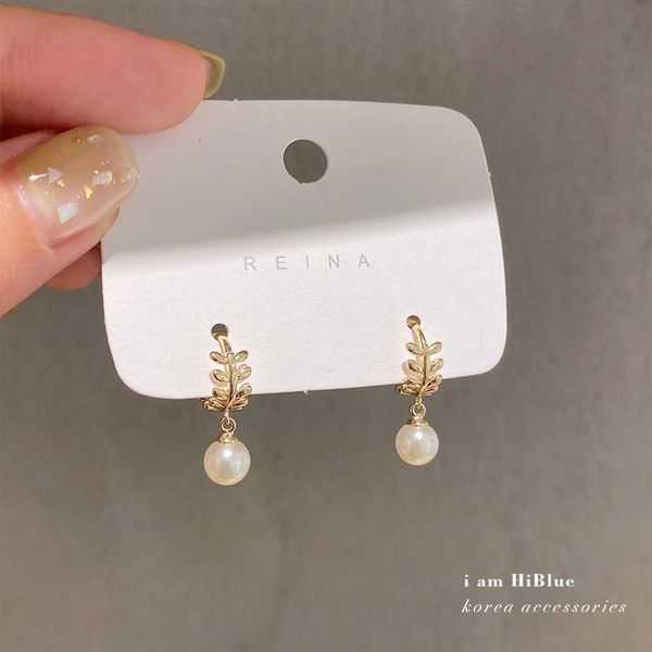 dangle & chandelier korea design fashion jewelry simple metal wheat ear pearl pendant earrings elegant women's daily, Silver
dangle & chandelier korea design fashion jewelry simple metal wheat ear pearl pendant earrings elegant women's daily, Silver