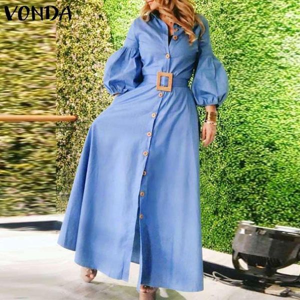 elegant office ladies dress women long dresses 2021 vonda ladys puff sleeve lapel collar sundress vestido plus size s-5xl, Black;gray
elegant office ladies dress women long dresses 2021 vonda ladys puff sleeve lapel collar sundress vestido plus size s-5xl, Black;gray