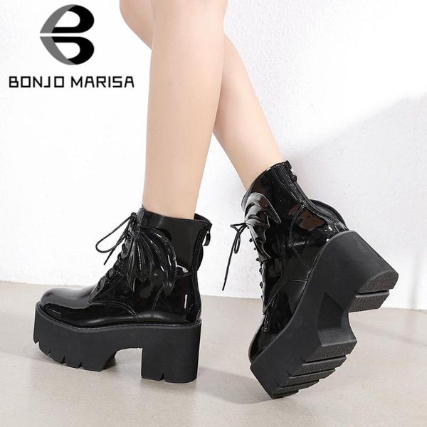 boots chic gothic style cosplay thick platform chunky heels increases ankle booties shoes women, Black
boots chic gothic style cosplay thick platform chunky heels increases ankle booties shoes women, Black