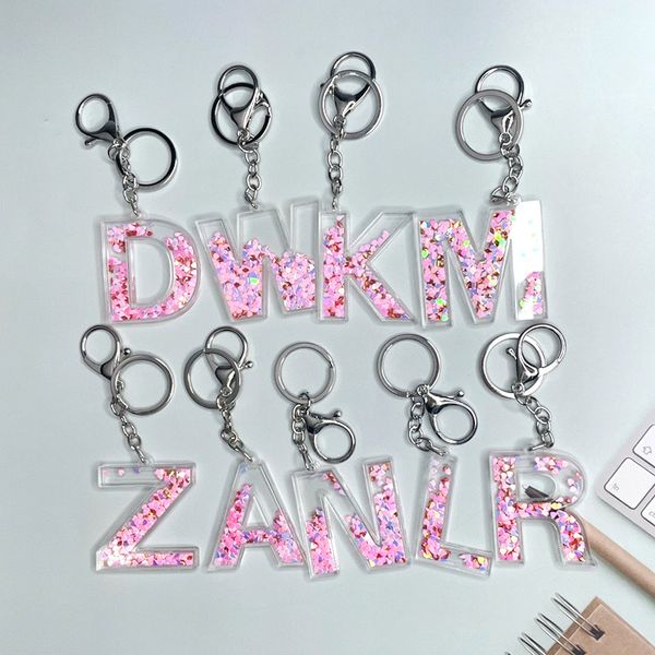 cute letter keychains 26 glitter hollowed-out english alphabet keyring holder resin car key chains rings charm bag gifts, Slivery;golden
cute letter keychains 26 glitter hollowed-out english alphabet keyring holder resin car key chains rings charm bag gifts, Slivery;golden