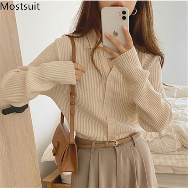 single-breasted knitted cardigan women full sleeve turn-down collar solid basic fashion vintage female jumpers sweater 210514, White
single-breasted knitted cardigan women full sleeve turn-down collar solid basic fashion vintage female jumpers sweater 210514, White