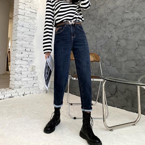 film harlan jeans women straight year qiu dong the type of high elastic waist thick thin torre pants women's, Blue
film harlan jeans women straight year qiu dong the type of high elastic waist thick thin torre pants women's, Blue
