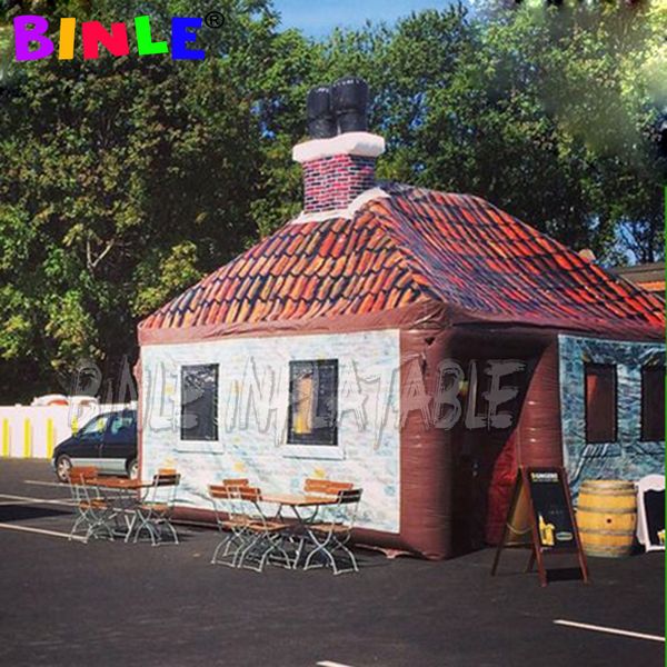 2021 arrival 5x5m inflatable pub with chimney movable house tent party bar for outdoor entertainment
2021 arrival 5x5m inflatable pub with chimney movable house tent party bar for outdoor entertainment