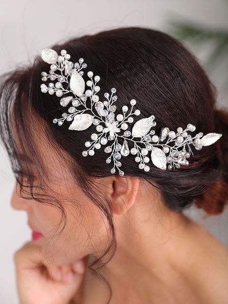 New Fashion Wedding Headpieces Silver Headwear Vintage Leaves Headdress party for women hair jewelry Fashion bridal hair band
New Fashion Wedding Headpieces Silver Headwear Vintage Leaves Headdress party for women hair jewelry Fashion bridal hair band