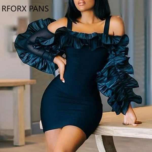 casual dresses cold shoulder frill design long sleeve bodycon dress women, Black;gray
casual dresses cold shoulder frill design long sleeve bodycon dress women, Black;gray
