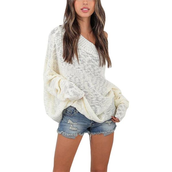 sweater women's pullover 2021 autumn and winter european american loose off shoulder sweaters womens vestidos mmy66605, White;black
sweater women's pullover 2021 autumn and winter european american loose off shoulder sweaters womens vestidos mmy66605, White;black