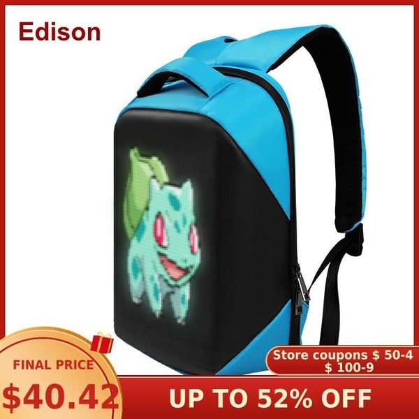 backpack edison women led series display bag smart wifi version app control light multi-function computer backpacks
backpack edison women led series display bag smart wifi version app control light multi-function computer backpacks