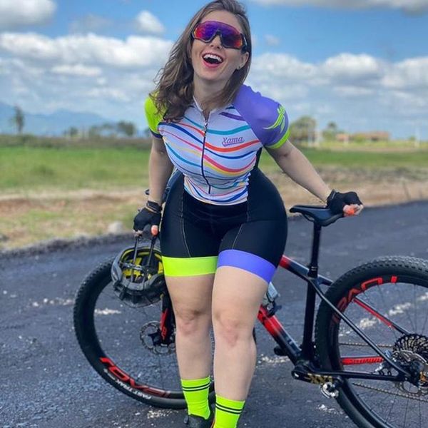 racing sets xama women short sleeve cycling skinsuits team triathlon suit clothing bodysuit roupa de ciclismo feminino rompers jumpsuit, Black;blue
racing sets xama women short sleeve cycling skinsuits team triathlon suit clothing bodysuit roupa de ciclismo feminino rompers jumpsuit, Black;blue