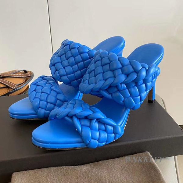 high heels shoes women handmade weave knitted slippers crossover summer party sandals 2021 runway t-show mullers sandalias, Black
high heels shoes women handmade weave knitted slippers crossover summer party sandals 2021 runway t-show mullers sandalias, Black