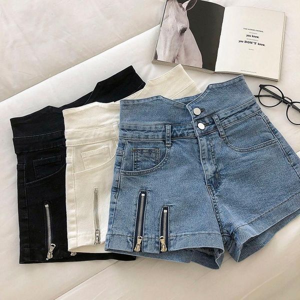 summer korean design sense double zipper decoration was thin high waist net red denim wide leg shorts women s443 women's jeans, Blue
summer korean design sense double zipper decoration was thin high waist net red denim wide leg shorts women s443 women's jeans, Blue