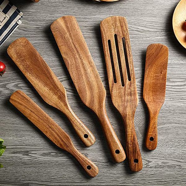 Teak Wooden Kitchen Utensil Set Turner Spatula Acacia Spurtle Kitchen Sets Non-Stick Wooden Cooking Utensils Slotted Spatula Set
Teak Wooden Kitchen Utensil Set Turner Spatula Acacia Spurtle Kitchen Sets Non-Stick Wooden Cooking Utensils Slotted Spatula Set