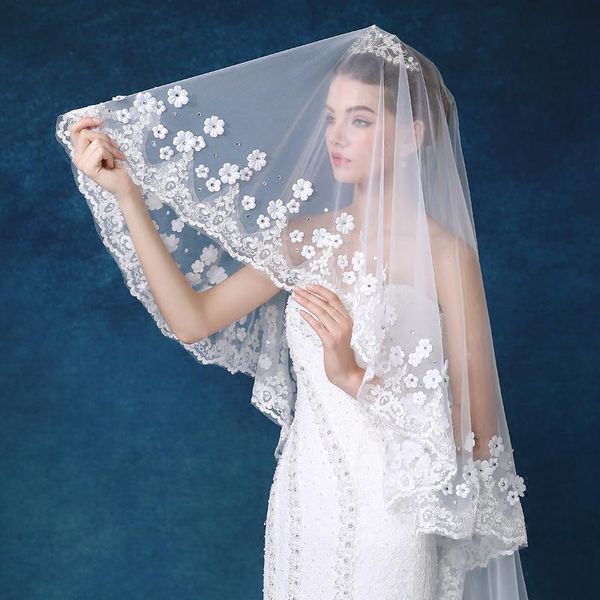 bridal veils voile mariage white/ivory 4m cathedral length lace edge head veil with comb long wedding accessories velos de novia, Black
bridal veils voile mariage white/ivory 4m cathedral length lace edge head veil with comb long wedding accessories velos de novia, Black