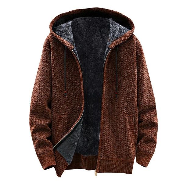 men's trench coats hooded jacket cashmere padded warm cardigan korean fashion knitted windbreaker, Tan;black
men's trench coats hooded jacket cashmere padded warm cardigan korean fashion knitted windbreaker, Tan;black