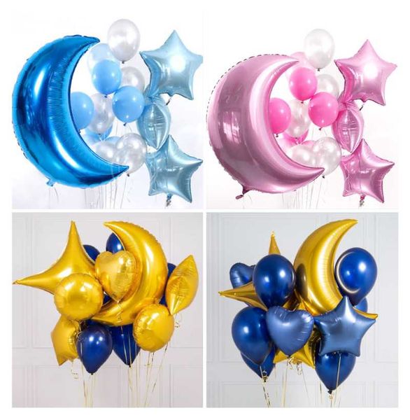 inch large blue / pink moon 18 gold star aluminum film balloon for boys and girls shower birthday party decoration globs
inch large blue / pink moon 18 gold star aluminum film balloon for boys and girls shower birthday party decoration globs