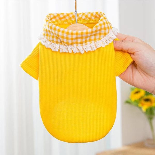 dog apparel puppy cute lace collar thin knitted bottoming t-shirt pet summer cat clothes for small dogs chihuahua yokies pets costume
dog apparel puppy cute lace collar thin knitted bottoming t-shirt pet summer cat clothes for small dogs chihuahua yokies pets costume