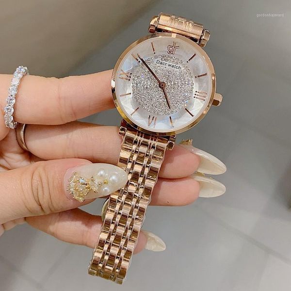 wristwatches dacr waterproof women watches quartz fashion stainless steel watch casual rose gold ladies, Slivery;brown
wristwatches dacr waterproof women watches quartz fashion stainless steel watch casual rose gold ladies, Slivery;brown