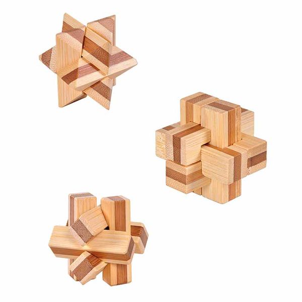 IQ Brain Teaser Kong Ming Lock Wooden Interlocking Burr Bamboo Puzzles Game Toy For Adults Kids
IQ Brain Teaser Kong Ming Lock Wooden Interlocking Burr Bamboo Puzzles Game Toy For Adults Kids