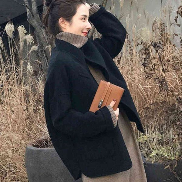 black tweed coat women's short man autumn winter korean loose suit thickened woolen
black tweed coat women's short man autumn winter korean loose suit thickened woolen