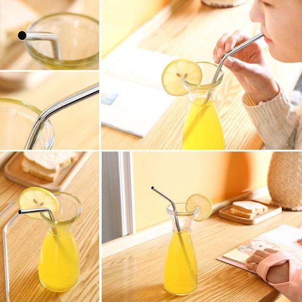 drinking straws 4pcs reusable creative stainless steel for silver beverage coffee
drinking straws 4pcs reusable creative stainless steel for silver beverage coffee