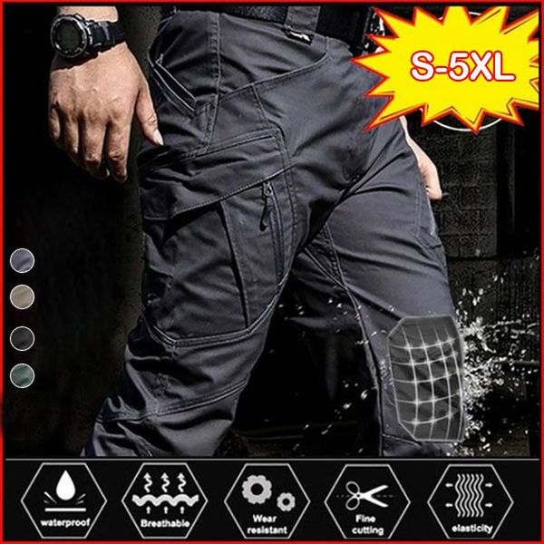 men's pants mens city tactical cargo military urban outdoor hiking army tactic joggers multi pocket men slim plus size trousers, Black
men's pants mens city tactical cargo military urban outdoor hiking army tactic joggers multi pocket men slim plus size trousers, Black