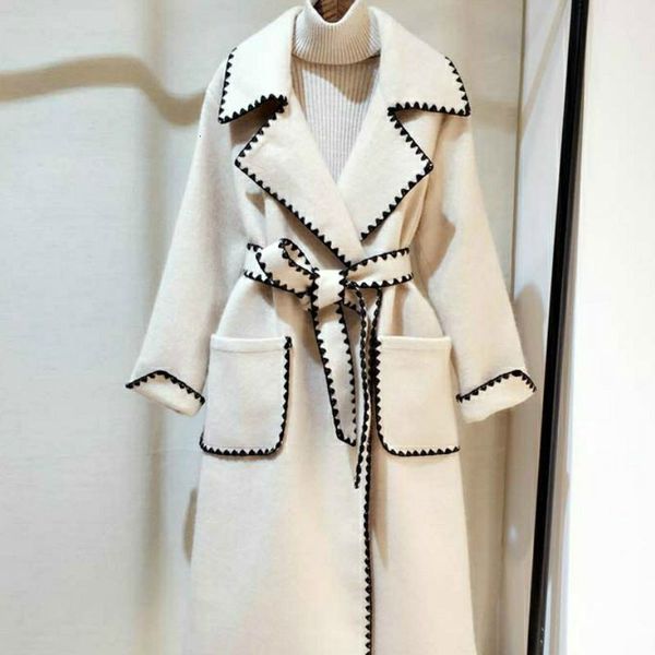 women's wool & blends lack of wool edge wave suit collar mid-length coat for autumn and winter thin korean style feminine 0n0r, Black
women's wool & blends lack of wool edge wave suit collar mid-length coat for autumn and winter thin korean style feminine 0n0r, Black