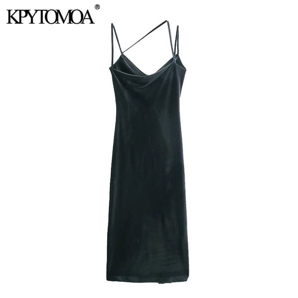 women fashion with draped side slit velvet midi dress vintage back asymmetric thin straps female dresses mujer 210416, Black;gray
women fashion with draped side slit velvet midi dress vintage back asymmetric thin straps female dresses mujer 210416, Black;gray