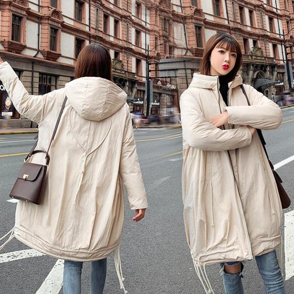 women's trench coats invierno padded cothing 2021 casual cotton coat women korean loose solid color long winter outwear female parkas q, Tan;black
women's trench coats invierno padded cothing 2021 casual cotton coat women korean loose solid color long winter outwear female parkas q, Tan;black