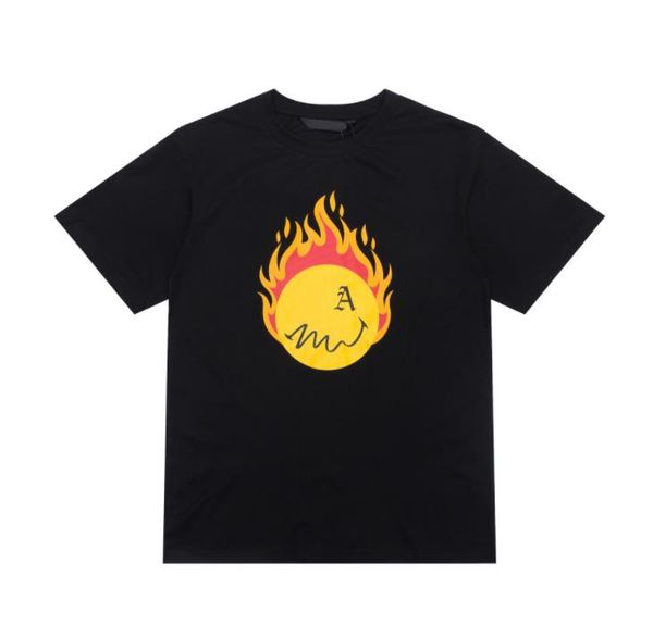 20SS Palms Angelsmens t shirt Flame cartoon smiley face short-sleeved men and women couple Sanskrit letters printed T-shirt Clothing, White;black
20SS Palms Angelsmens t shirt Flame cartoon smiley face short-sleeved men and women couple Sanskrit letters printed T-shirt Clothing, White;black