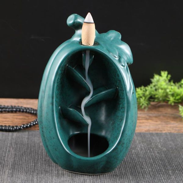zen backflow incense burner with 20 pcs cones smoke waterfall sticks holder cerative home decor porcelain censer fragrance lamps
zen backflow incense burner with 20 pcs cones smoke waterfall sticks holder cerative home decor porcelain censer fragrance lamps