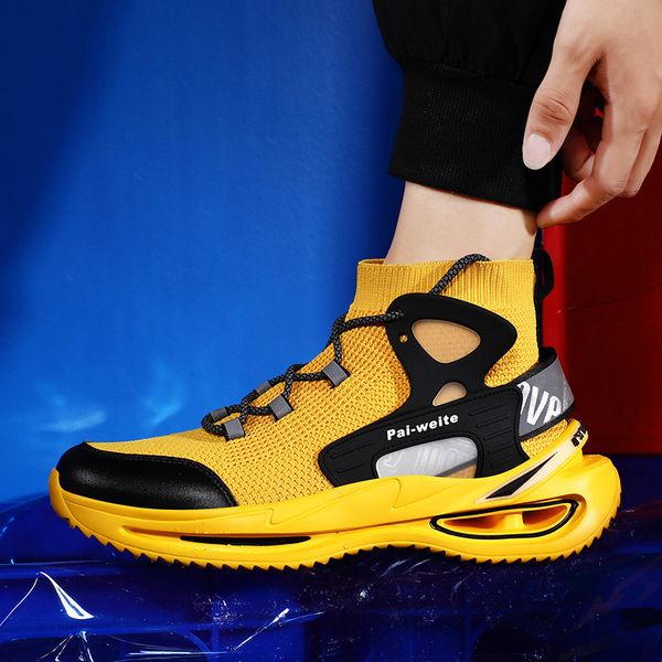 socks large size high sports 2021 new thick soled flying woven men's net korean casual shoes, Black
socks large size high sports 2021 new thick soled flying woven men's net korean casual shoes, Black