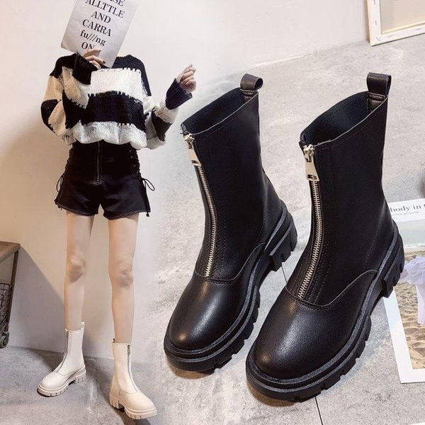 boots british port wind ladies front zipper fashion celebrity explosions low heel booties solid color simplicity, Black
boots british port wind ladies front zipper fashion celebrity explosions low heel booties solid color simplicity, Black