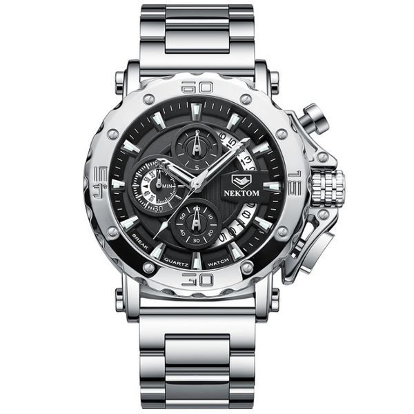 nektom 316l stainless steel quality dial and strap mens watch hollow mystery luminous quartz watches accurate travel time elegant taste gent, Slivery;brown
nektom 316l stainless steel quality dial and strap mens watch hollow mystery luminous quartz watches accurate travel time elegant taste gent, Slivery;brown
