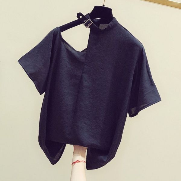 spring/summer korean off-the-shoulder fashion short-sleeved around the neck personality t-shirt women casual loose t-shirt 210421, White
spring/summer korean off-the-shoulder fashion short-sleeved around the neck personality t-shirt women casual loose t-shirt 210421, White