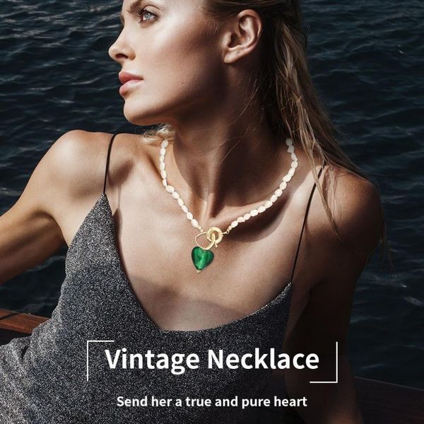 chains blue color heart for women jewelry accessories baroque pearl long chain sweater pendant chokers necklace, Silver
chains blue color heart for women jewelry accessories baroque pearl long chain sweater pendant chokers necklace, Silver