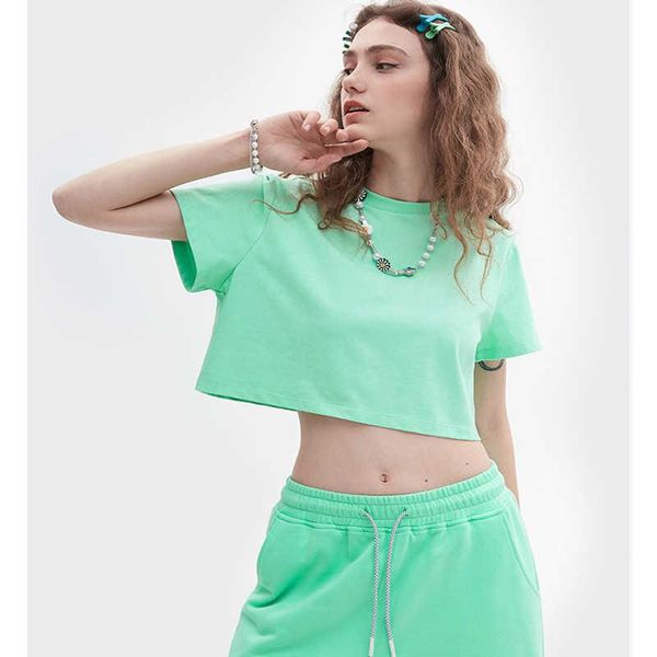 women's t-shirt solid color navel all-match short simple casual summer loose breathable girl clothes white
women's t-shirt solid color navel all-match short simple casual summer loose breathable girl clothes white