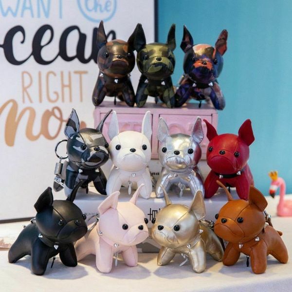 mini chains faux leather puppy doll rings hanging pendant key holder french bulldog charm bags decor car trinket, Slivery;golden
mini chains faux leather puppy doll rings hanging pendant key holder french bulldog charm bags decor car trinket, Slivery;golden