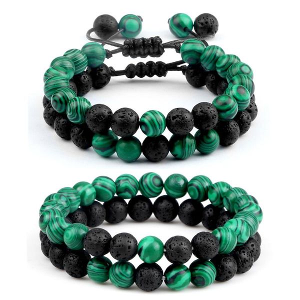 beaded, strands 2pcs/set natural green malachite stone lava beaded bracelet women yoga prayer strand bracelet&bangles couple energy jewelry, Black
beaded, strands 2pcs/set natural green malachite stone lava beaded bracelet women yoga prayer strand bracelet&bangles couple energy jewelry, Black