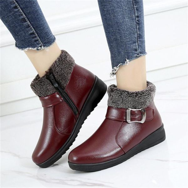 boots winter women warm plush casual walking shoes lady solid pu leather ankle bootie fashion daily for office street, Black
boots winter women warm plush casual walking shoes lady solid pu leather ankle bootie fashion daily for office street, Black