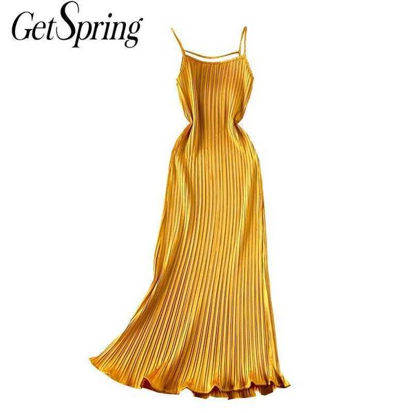 getspring women dress sleeveless spaghetti strap party dresses yellow black red vintage summer for girls 210601, Black;gray
getspring women dress sleeveless spaghetti strap party dresses yellow black red vintage summer for girls 210601, Black;gray