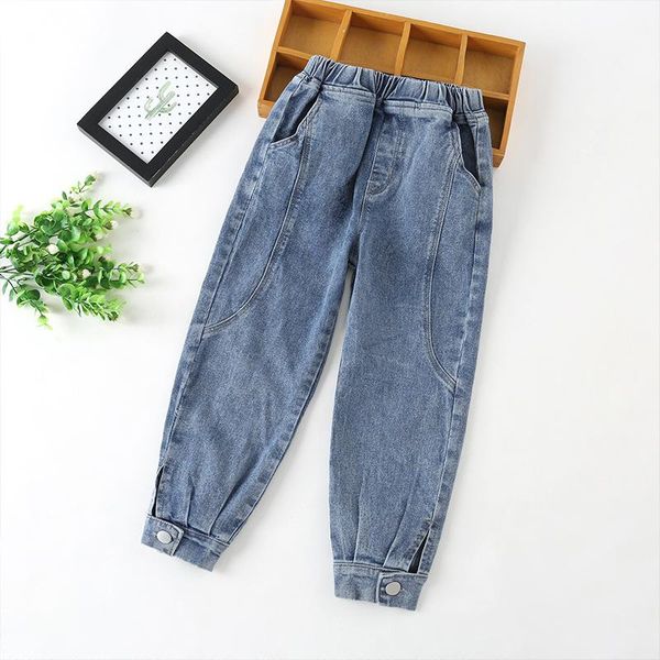 jeans girls' denim middle school kids' western style radish pants solid color loose casual korean autumn 2021, Blue
jeans girls' denim middle school kids' western style radish pants solid color loose casual korean autumn 2021, Blue