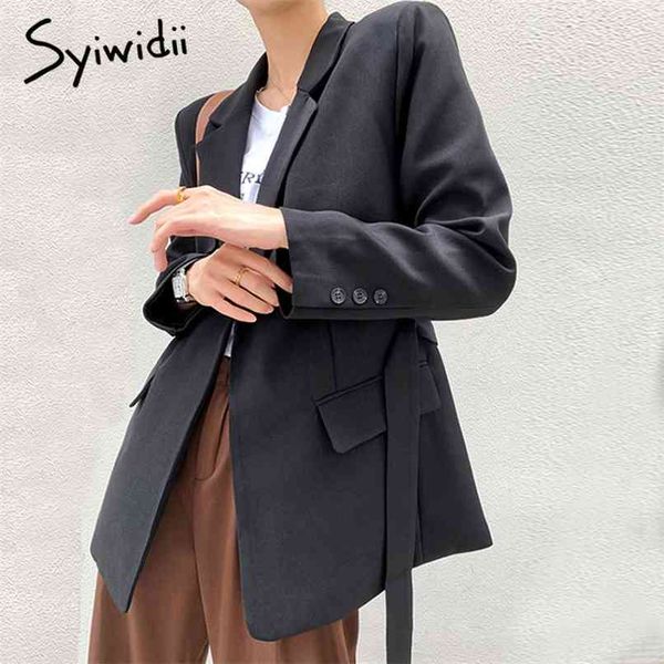 women blazers winter clothes office lady coats fall spring suit sashes solid black jacket patchwork notched gray 210607, White;black
women blazers winter clothes office lady coats fall spring suit sashes solid black jacket patchwork notched gray 210607, White;black